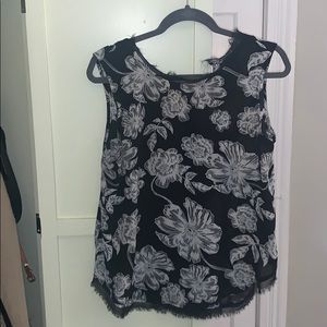 Who What Wear Chiffon Floral Top